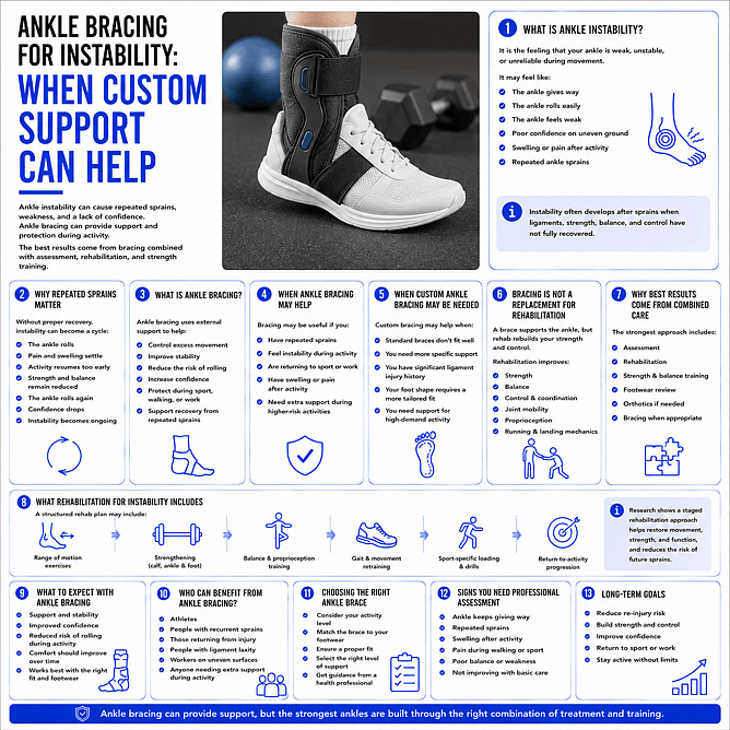 Ankle Bracing for Instability: When It Helps