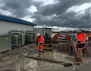 Precision beside live power at Fonterra