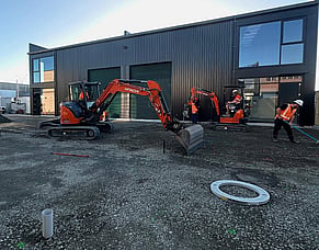Final grade on a Cambridge commercial site