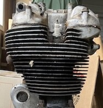 1952 500cc single engine - LHS
