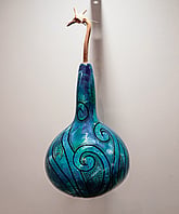 Māori-inspired Hue lamp by Ahohue in Rotorua