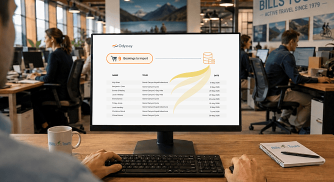 A central tour management system imports confirmed bookings and automatically prepares customer information for operations, helping reduce manual work and improve efficiency across the business.