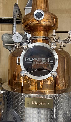 Distillation of Straight Up Carrot Gin at Ruapehu Distillery
