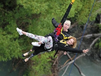 Bungy Jump with Karine