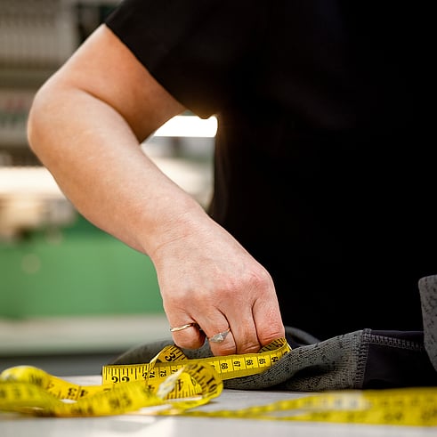 Custom Branded Workwear being branded