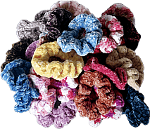 Velvet crochet Scrunchies - SHOP