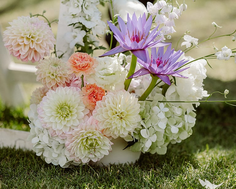 vineyard wedding waiheke island at Batch Winery