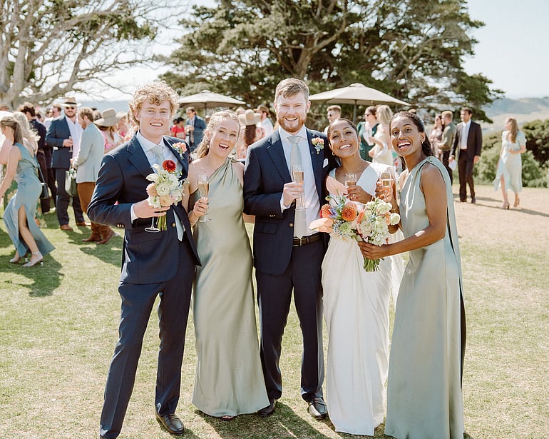 Waiheke Island Vineyard Wedding Ceremony