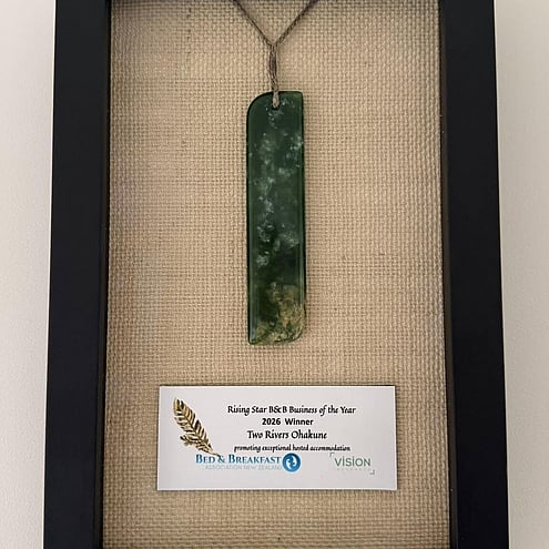 The Taonga (treasure) awarded as Pounamu (Jade) for award winners