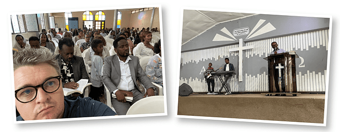The Pathways team visiting Gofa Brethren Church.