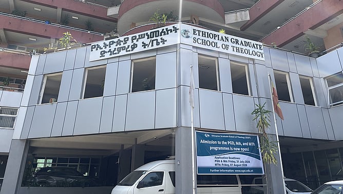 Thanks to his connections through Theologians Without Borders, Ian arranged a tour of Ethiopian Graduate School of Theology (EGST), a world-class theological institution.