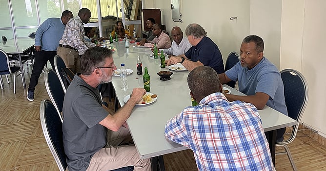 Lunch with EGST faculty and staff.