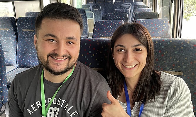 Dr Mirzabek Dosov and Zalina Dosov. Mirzabek recently received his PhD from Oxford, Uzbekistan’s first ever doctor of theology. Congrats, Dr Mirzabek!