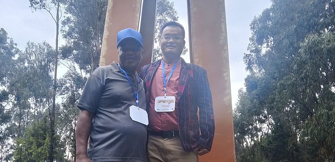 Moses Kokoyo (Kenya) and Thang Bu Naing (Myanmar), both involved in Bible training in their respective countries. (Want to support their work? See details below.)