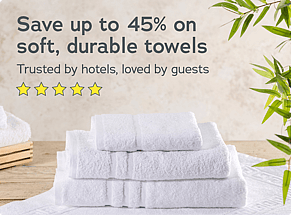Towels that last: now up to 45% off