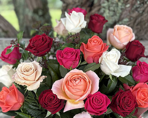 Make an unforgettable statement with 100 beautiful roses, expertly arranged by our florists into one truly spectacular bouquet