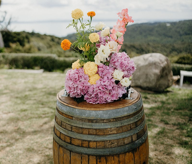 Waiheke wedding at Batch Winery