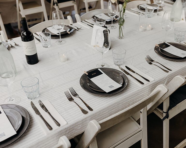 Wedding ceremony at Waiheke Island Vineyard Batch Winery