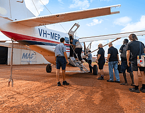Getting to Work on Flight over Treacherous Waters