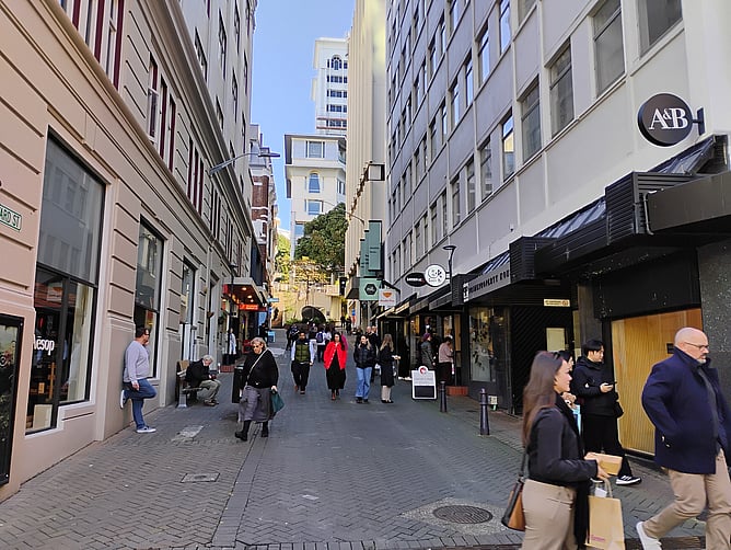 Woodward Street, central Wellington, New Zealand