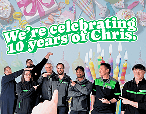 We're celebrating 10 years of Chris