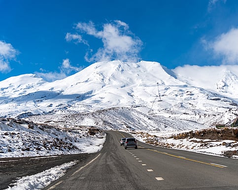 The Ohakune Mountain Road in Winter
