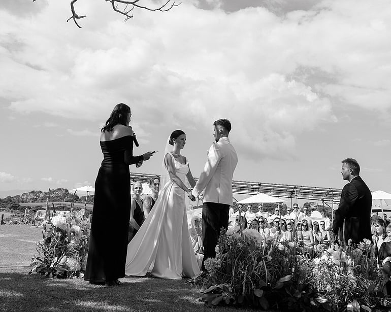 Waiheke Island Vineyard Wedding Ceremony