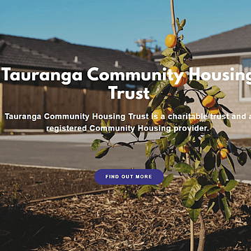 Tauranga Community Housing Trust Website Screenshot