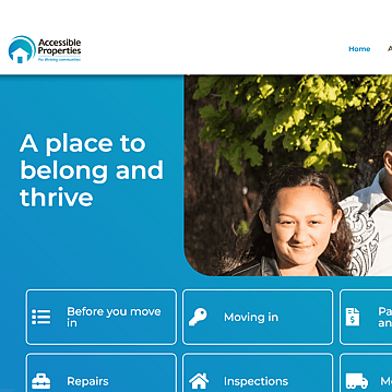 Accessible Properties Website Screenshot