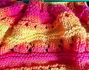 Pure Joy Knitted in Fruit Salad Yarn