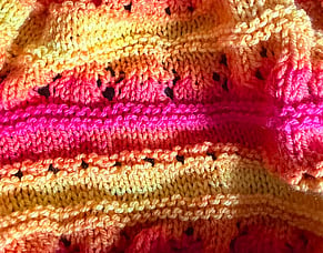 Pure Joy Knitted in Fruit Salad Yarn