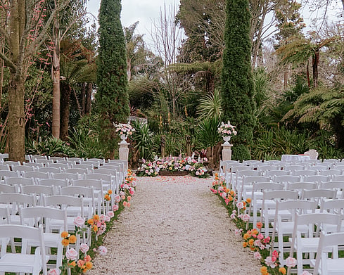 Ceremony Photo at Barrel Waterfall