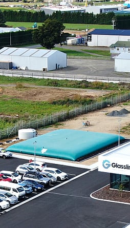 fire water storage to protect industrial building in the event of a fire