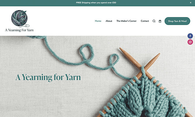 A Yearning for Yarn Website