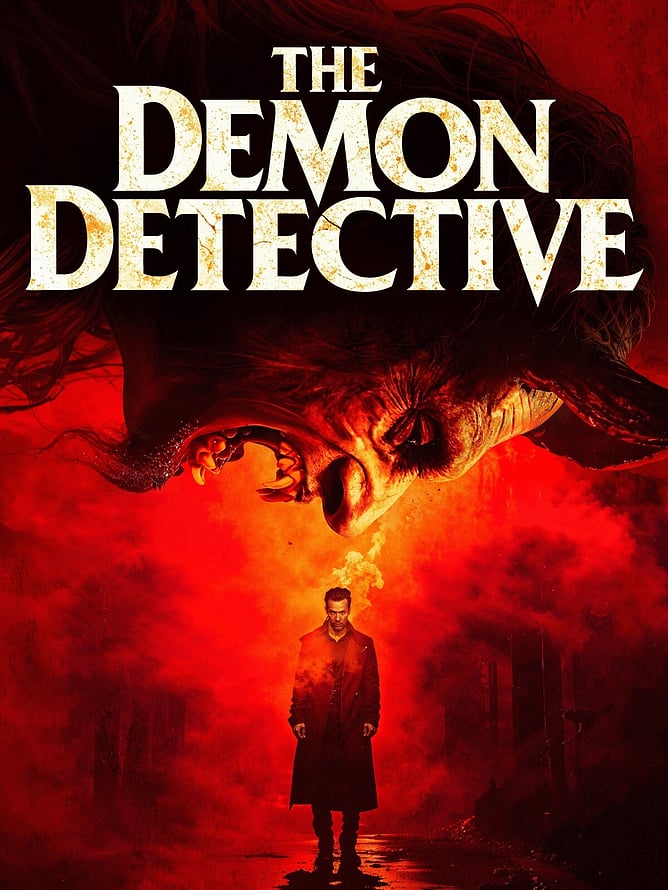 Poster for 'THE DEMON DETECTIVE', a 2026 Miracle Media supernatural mystery horror from writer-director T.C. De Wit.