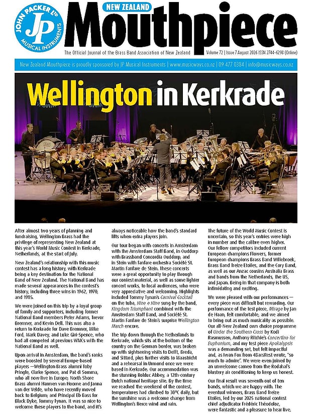 The New Zealand Brass Band Mouthpiece