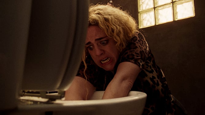 'BOWELS OF HELL' Brazilian horror-comedy teaser trailer poster for Tubi FrightFest 2026