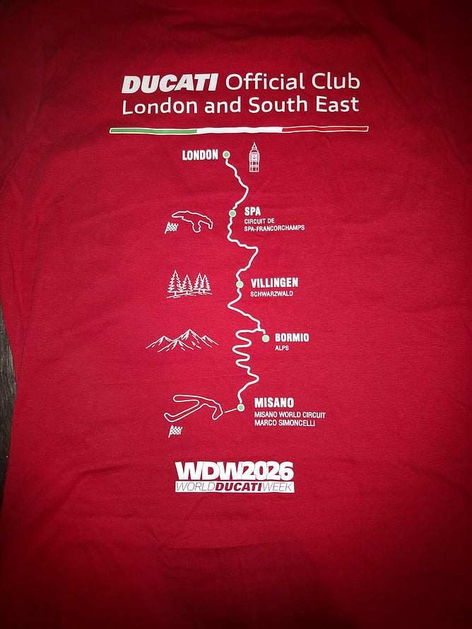 Tees were handed out to everyone, outlining the trip