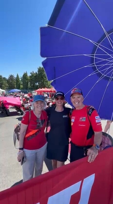Neal and Marcy from DOC Dallas – Misano world circuit Marco Simoncelli