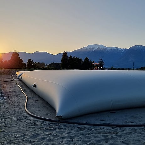 2x 500m3 flexi tanks for dairy effluent 
