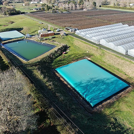 Blueberry grower water tanks 2x 1000m3 