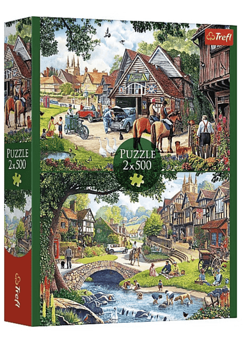 Trefl 2 x 500 Piece Jigsaw Puzzles - Idyllic life