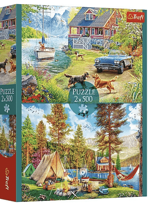 Trefl 2 x 500 Piece Jigsaw Puzzles -Summertime Relax