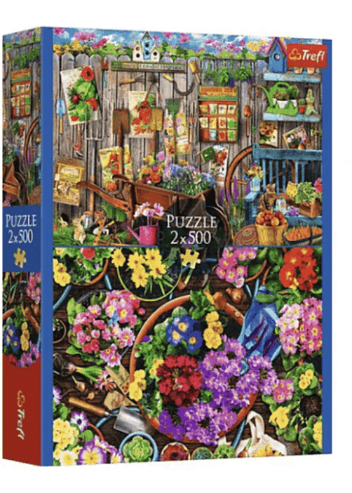 Trefl 2 x 500 Piece Jigsaw Puzzles Working in the Garden