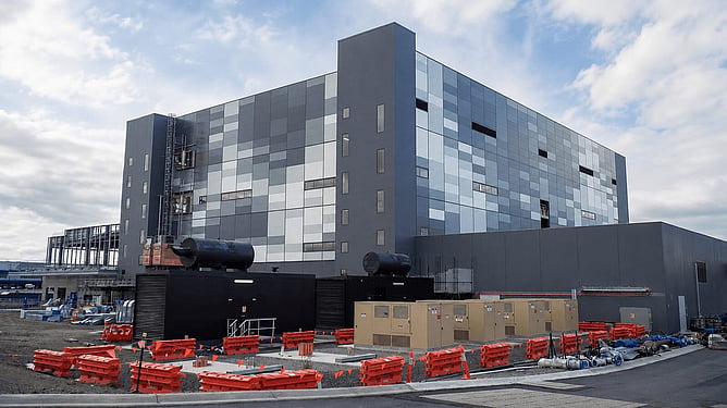 Exterior of the CSL Seqirus Project Banksia vaccine manufacturing facility under construction in Tullamarine