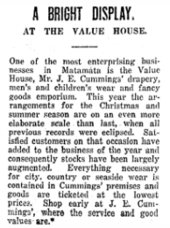 J. E. CUMMINGS - Draper - The Value House