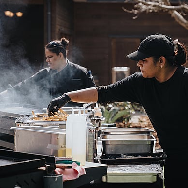 Live BBQ Grill at Father's Day Event