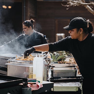 Live BBQ Grill at Father's Day Event