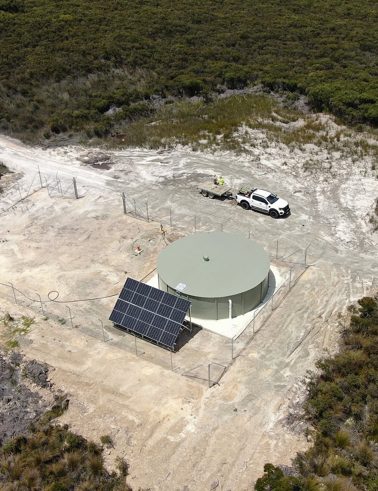 114,000l Drinking water tank