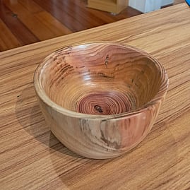 Handcrafted timber bowl by Philip Steele